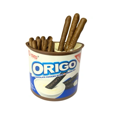 Bánh que chấm sốt sữa socola Origo 480g - 12 hộp nhỏ, giảm còn 44.998đ, thơm ngon, tiện lợi 3