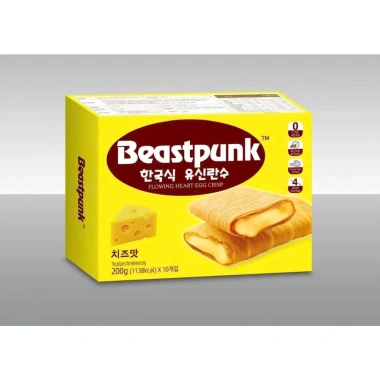 Bánh quế cuộn BeastPunk Hàn Quốc 200g 4 vị ngon: trứng muối, phô mai, sầu riêng, chocolate - Giảm còn 70.000₫