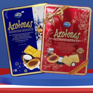 Bánh Quy Azotozas 447g Hộp Thiếc Quà Tết, Túi Xách Giấy - Giá 250k Giảm Đến 325k