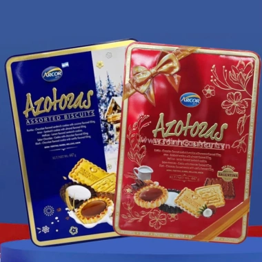 Bánh Quy Azotozas 447g Hộp Thiếc Quà Tết, Túi Xách Giấy - Giá 250k Giảm Đến 325k