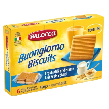 Bánh Quy Bơ Balocco Novellini Ý 350g - Hương Vị Bơ & Sữa Buongiorno, Giá 99.000 VND Bánh Quy Bơ Balocco Novellini Ý 350g - Hương Vị Bơ & Sữa Buongiorno, Giá 99.000 VND