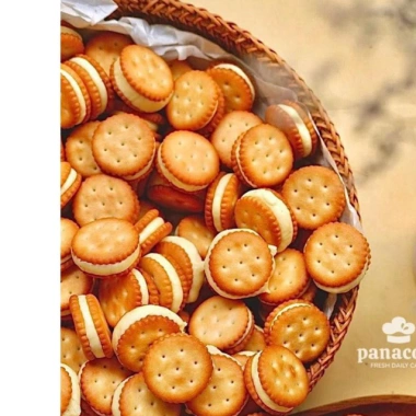 Bánh Quy bơ mặn Kẹp sữa thơm ngon - Giảm giá 50% chỉ 50.000₫, vị ngọt nhẹ 3