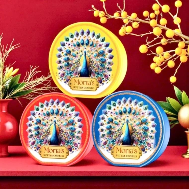 Bánh quy bơ Morra's hình con công 110g - Giòn tan, thơm bơ, giảm 21% chỉ 65.000₫ Bánh quy bơ Morra's hình con công 110g - Giòn tan, thơm bơ, giảm 21% chỉ 65.000₫