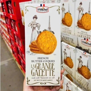 Bánh Quy Bơ Pháp La Grande Galette 600g - Bơ thơm, giòn tan, giảm giá 289k
