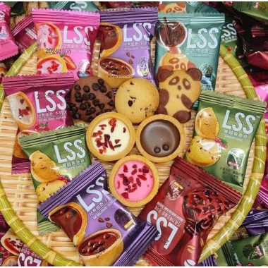 Bánh quy bơ sữa socola LSS mix 6 vị nội địa Trung 1Kg - Giá chỉ 80.000 VNĐ