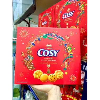 Bánh Quy Bơ Thập Cẩm Cosy Hộp Tết 315g - Kèm Túi Xách, Giá Ưu Đãi 99.000 VND