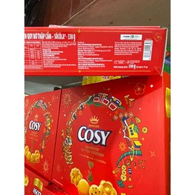 Bánh Quy Bơ Thập Cẩm Cosy Hộp Tết 315g - Kèm Túi Xách, Giá Ưu Đãi 99.000 VND