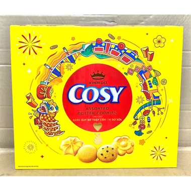 Bánh Quy Bơ Thập Cẩm Cosy Hộp Tết 315g - Kèm Túi Xách, Giá Ưu Đãi 99.000 VND