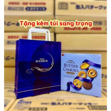Bánh Quy Bourbon Nhật Bản Butter & Torte Hộp Thiếc - Giảm giá 20% chỉ 189.000 VND