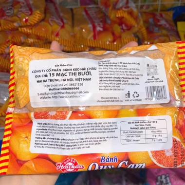 Bánh Quy Cam Hải Châu 130g - Vị Cam Ngon, Giá Chỉ 20.000đ, Giảm Sốc