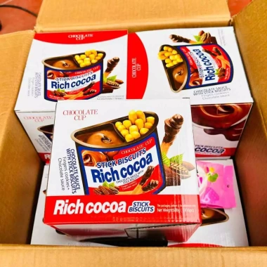 Bánh quy chấm Socola RICH COCOA 1 Thùng 16 hộp 38g - Giảm giá 99.000đ 4