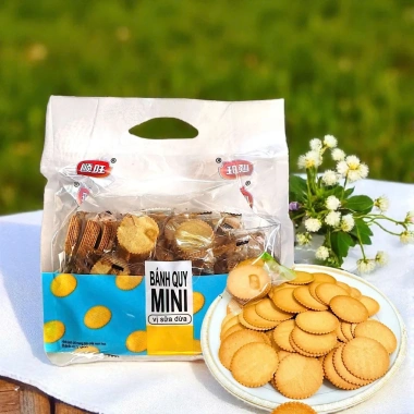 Bánh Quy Đồng Tiền Mini 408g Vị Lòng Đỏ Trứng Gà - Giòn Rụm, Thơm Ngon, Giá 55.000đ - Ăn Vặt Tuổi Thơ 3