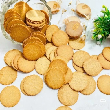 Bánh Quy Đồng Tiền Mini 408g Vị Lòng Đỏ Trứng Gà - Giòn Rụm, Thơm Ngon, Giá 55.000đ - Ăn Vặt Tuổi Thơ 5