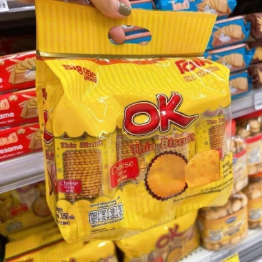 Bánh Quy Đồng Xu Ok Thái 12 Gói - Giòn Tan, Hương Thái Đậm, Giá Ưu Đãi 78.500₫ 7