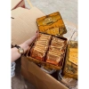 Bánh quy dừa nướng Mushroom hộp thiếc cao cấp 170g 3 màu xanh đỏ vàng - Quà Tết sang trọng, giảm giá 146k 4