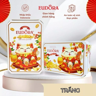 Bánh Quy Eudora Mèo Thần Tài 110g Hộp Giấy Nhập Khẩu Indonesia Giá 31.000đ
