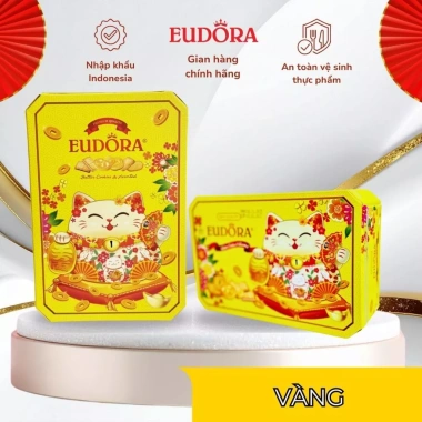 Bánh Quy Eudora Mèo Thần Tài 110g Hộp Giấy Nhập Khẩu Indonesia Giá 31.000đ
