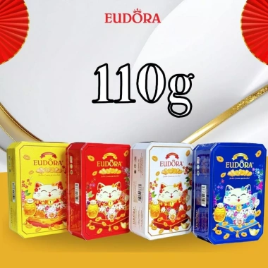 Bánh Quy Eudora Mèo Thần Tài 110g Hộp Giấy Nhập Khẩu Indonesia Giá 31.000đ
