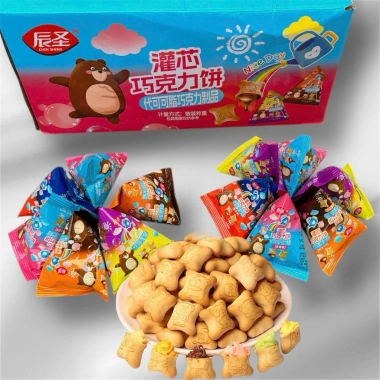 Bánh Quy Gấu 500g Nhân Socola Tam Giác Thơm Ngon: Giá Ưu Đãi 81,300₫ 3