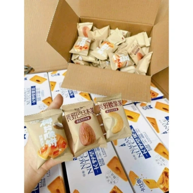 Bánh Quy Giòn Mix Hạt Dinh Dưỡng hạt điều hạnh nhân Nagano Nut Cake giá 63.5k