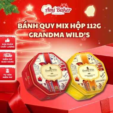 Bánh Quy Grandma Wilds Hỗn Hợp 112g Hộp Thiếc - Vị Giòn Tan, Giảm Giá 162.657₫