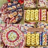 Bánh quy hạnh nhân 1kg 2 màu xanh đỏ - Hàng Date mới, giảm giá 120.000đ