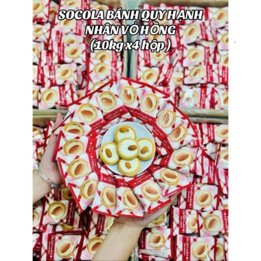 Bánh quy hạnh nhân 1kg 2 màu xanh đỏ - Hàng Date mới, giảm giá 120.000đ