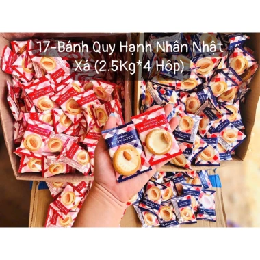 Bánh quy hạnh nhân kem sữa Nhật Bản 200g‑500g‑1kg – Giòn tan, thơm béo, giá ưu đãi 53.000₫