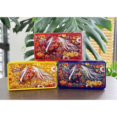 Bánh quy hộp thiếc Chử nhật dài King Piere 230g - Giá ưu đãi 95.000 VND, Hàng Tết 2.026 2