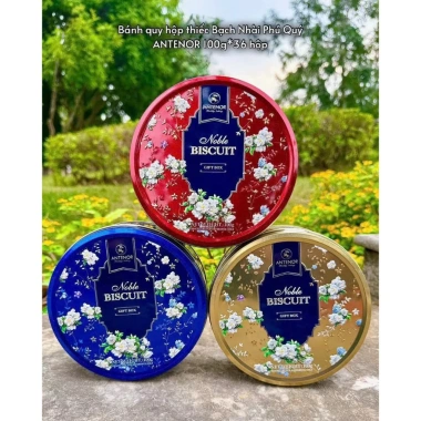 Bánh Quy Hộp Thiếc Mèo Chiêu Tài Bạch Nhài Phú Quý 100g - Giá chỉ 45.000₫ 6