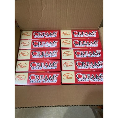 Bánh quy kem dâu CREAMY nguyên thùng - Giá ưu đãi 300.000đ, thơm ngon, giòn tan Bánh quy kem dâu CREAMY nguyên thùng - Giá ưu đãi 300.000đ, thơm ngon, giòn tan