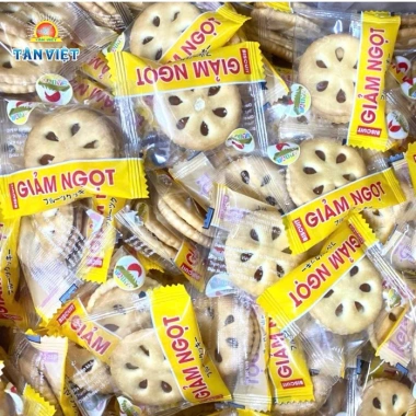 Bánh Quy Kẹp Nhân Mứt Giảm Ngọt Tân Việt Food 2 Vị Cam Dứa Giòn Xốp 320g 54.000₫ 3 Bánh Quy Kẹp Nhân Mứt Giảm Ngọt Tân Việt Food 2 Vị Cam Dứa Giòn Xốp 320g 54.000₫ 3