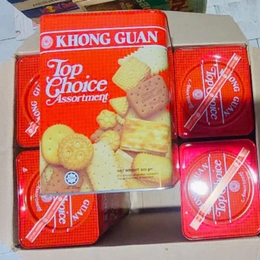 Bánh Quy Khong Guan Top Choice 800g - Giòn, Thơm, Giá Gốc 226k, Giảm còn 174k