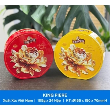 Bánh quy King Piere 105g T24Ht - HOA CÚC ĐỎ 2.026, giảm giá 13% chỉ 60.000₫ Bánh quy King Piere 105g T24Ht - HOA CÚC ĐỎ 2.026, giảm giá 13% chỉ 60.000₫
