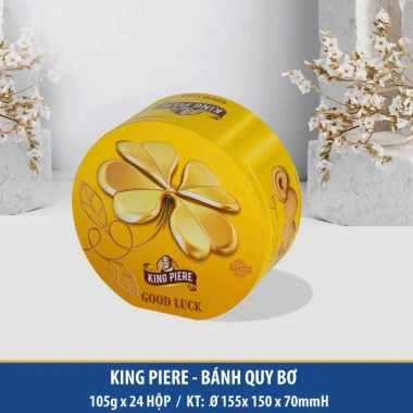 Bánh quy King Piere 105g T24Ht - HOA CÚC ĐỎ 2.026, giảm giá 13% chỉ 60.000₫