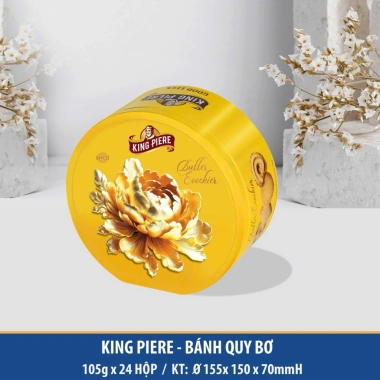Bánh quy King Piere 105g T24Ht - HOA CÚC ĐỎ 2.026, giảm giá 13% chỉ 60.000₫