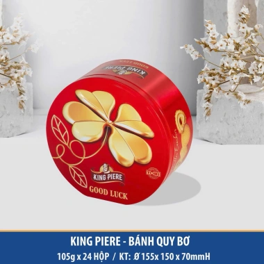 Bánh quy King Piere 105g T24Ht - HOA CÚC ĐỎ 2.026, giảm giá 13% chỉ 60.000₫