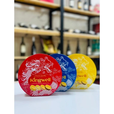 Bánh quy Kingwell 126g hộp thiếc hình rồng 3 màu - Giảm giá 35% chỉ 65.000₫