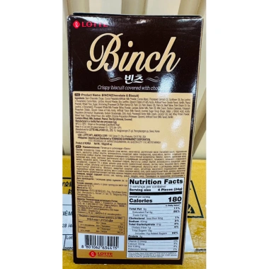 Bánh Quy Lotte Phủ Socola Binch 102g-204g - Giảm giá tới 18% chỉ 53.900₫ 5