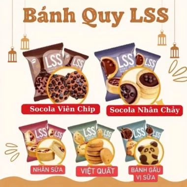 Bánh Quy LSS Bơ Sữa Socola Giòn Thơm Ngọt Dịu Mix Nhiều Vị Giá 70.000đ 3
