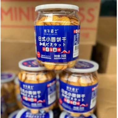 Bánh quy mặn Miniu Boss 350g - Giòn bơ sữa, muối biển, Trung, chỉ 60.000 VND 4