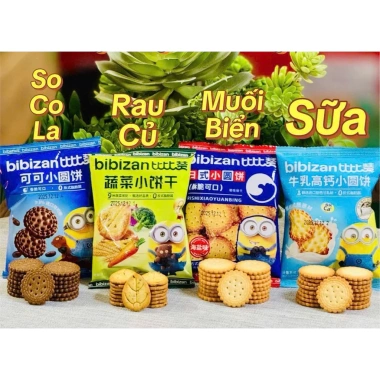Bánh quy Minions 1kg 4 vị Mix Giòn Xốp Thơm Ngon - Tết 2.026, Giá chỉ 38.888 VND