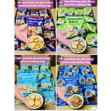 Bánh quy Minions 1kg 4 vị Mix Giòn Xốp Thơm Ngon - Tết 2.026, Giá chỉ 38.888 VND