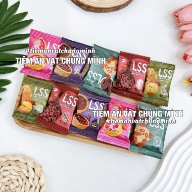 Bánh quy mix 500g – Đa dạng vị Tết, dám cười, bánh potato, song hỷ, mặt trời – Giá chỉ 43.000đ