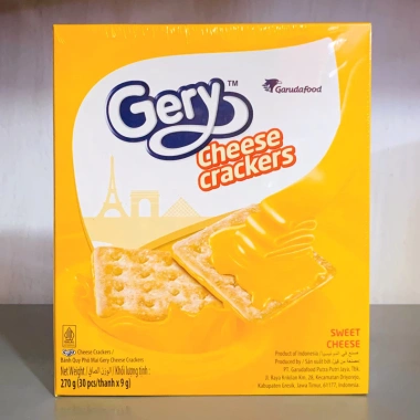 Bánh Quy Phô Mai Gery Cheese Crackers Hộp 180g/270g – Giá chỉ 41.500₫, giảm 17%