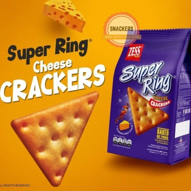 Bánh quy snack phô mai Super Ring 60g vỏ giòn, ăn vặt bổ sung dinh dưỡng cho bé - Nhập khẩu Malaysia 5