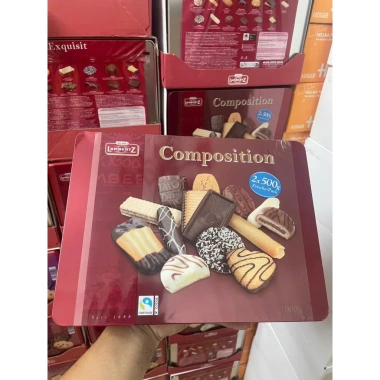 Bánh Quy Tổng Hợp Composition 1kg Đức - Giảm 18% - Giàu protein, tiện lợi
