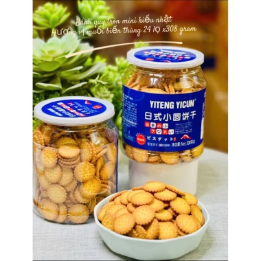 Bánh quy tròn kiểu Nhật vị muối biển 308gr - Sẵn hàng, giảm giá 60k, giòn ngon