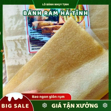 Bánh ram Hà Tĩnh 500g Vỏ ram Quyền Tịnh - Hảo hạng, ngon, hút chân không, chỉ 9.999 VND