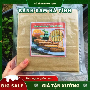 Bánh ram Hà Tĩnh 500g Vỏ ram Quyền Tịnh - Hảo hạng, ngon, hút chân không, chỉ 9.999 VND 2